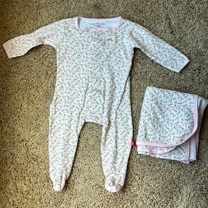 Magnetic Me Organic Cotton Footie w/blanket, 3-6 mo